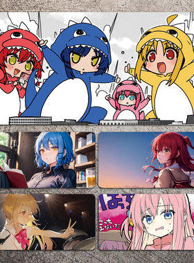 孤独摇滚鼠标垫超大可定制男女生电竞游戏动漫电脑桌垫键盘滑鼠垫