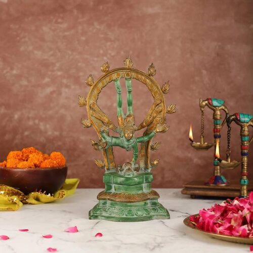 印度Vrischikasana湿婆舞神Shiva Nataraja 12英寸瑜伽中蝎子姿势