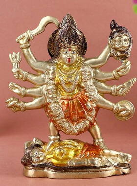 印度国际直邮Maa Kali Idol玛卡莉迦莉女神雕像女性力量创造力
