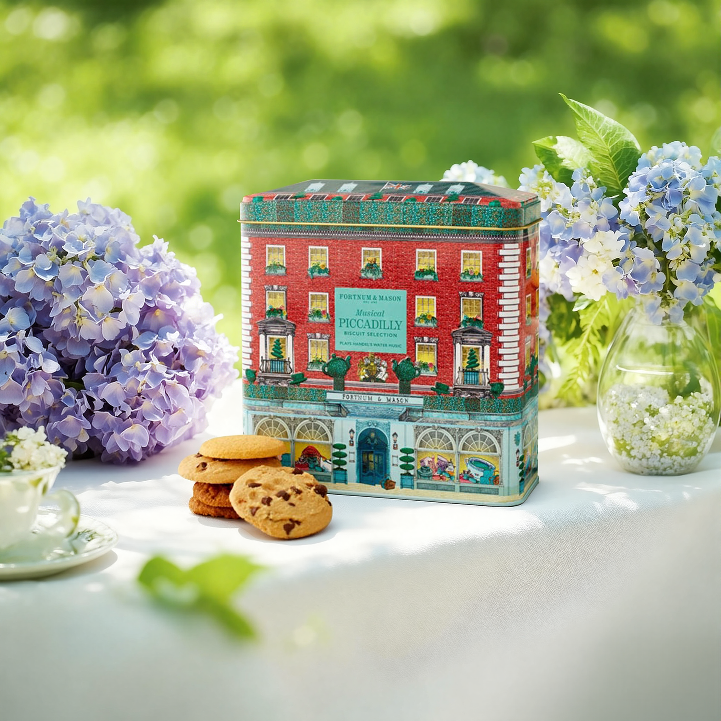 FortnumMason福南梅森曲奇英国零食皮卡迪利饼干音乐盒300g