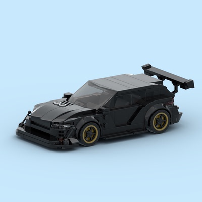 国产兼容性小颗粒积木赛车大众 尚酷模型儿童益智科教手工DIY玩具