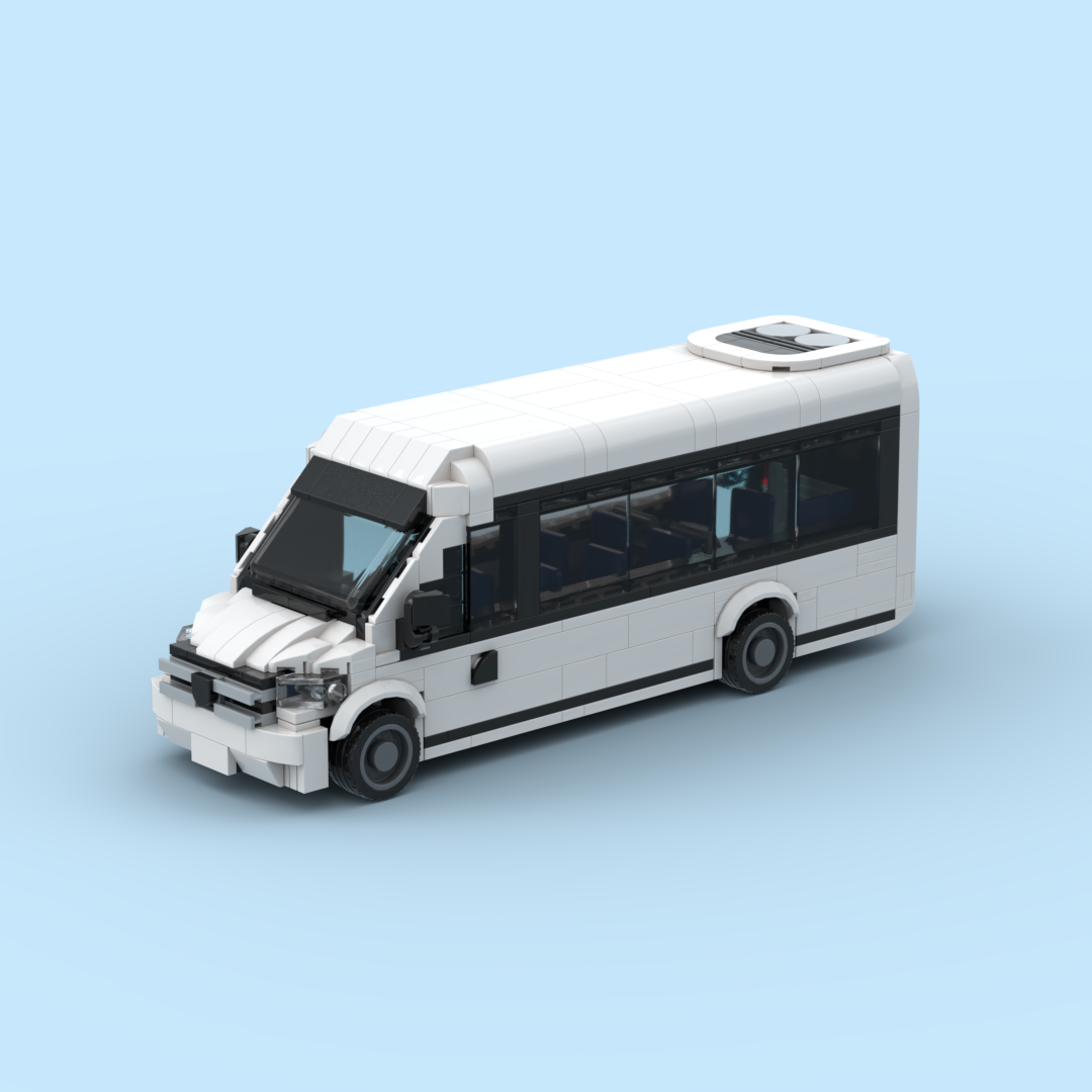 国产兼容性小颗粒积木新型MPV奔驰斯宾特模型儿童益智手工DIY玩具