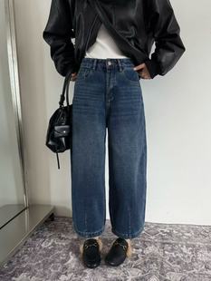 显瘦女 哈伦气球裤 2025年OLEANA正品 牛仔加绒欧货时尚