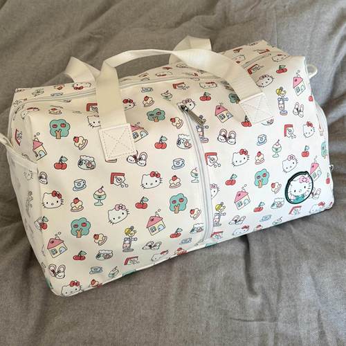 HelloKitty大容量短途旅行包手提加厚行李收纳袋带鞋仓可套拉杆箱