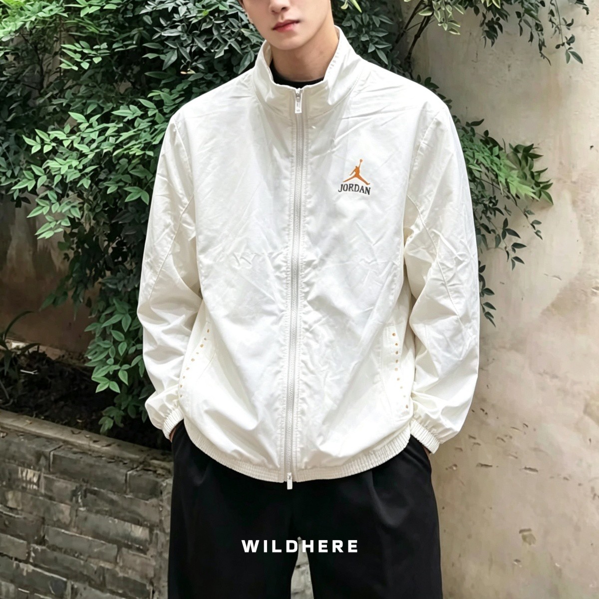 耐克Nike男夹克春秋户外防风防泼水立领拉链外套II0484-010-047