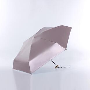 超轻日系晴雨两用六折迷你遮阳防晒防紫外线小轻便卡片扁伞