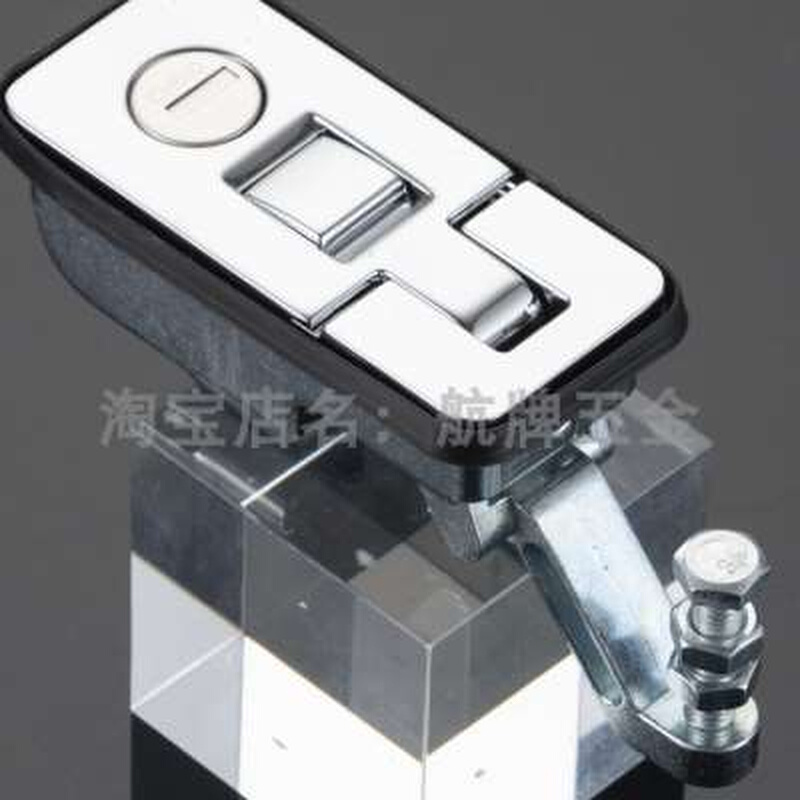 锌合金门锁弹跳锁平面锁MS7183C仓盖锁按压锁推车环形锁具配电柜