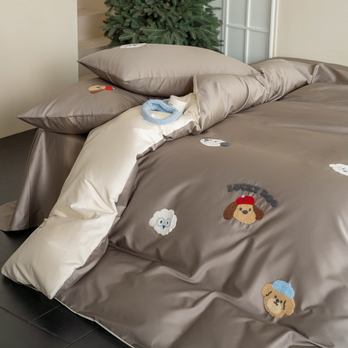 卡通可爱毛巾绣100支长绒棉刺绣四件套儿童纯棉柔软三件套床笠款,床上用品,床品套件/四件套/多件套,淘宝优惠券,粉丝福利购,淘宝优惠卷