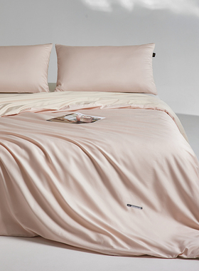 LIIESEN丽笙A类100支长绒棉全棉床单床笠款纯棉贡缎被套四件套2m