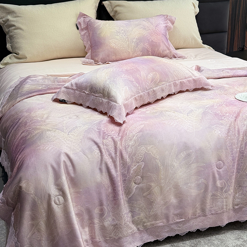 KASS LETON卡诗兰顿鎏金蚕丝夏被天丝夏凉被四件套裸睡丝滑空调被