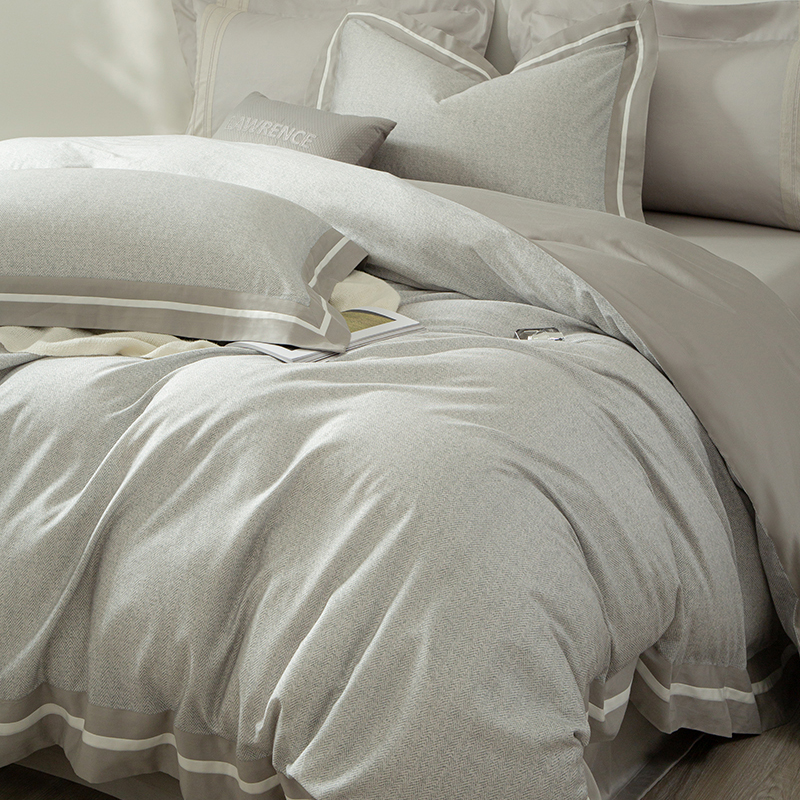 KASS LETON卡诗兰顿秋冬触感阳绒天丝棉磨毛四件套莱赛尔保暖床品