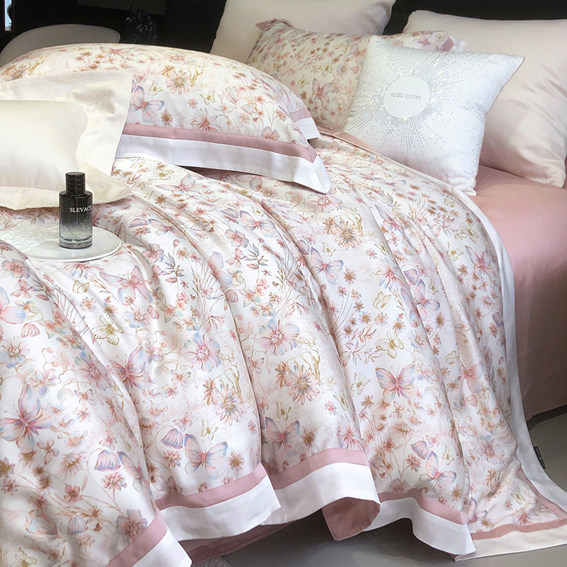 KASS LETON卡诗兰顿双面LF级100支天丝莱赛尔数码印花凉感四件套