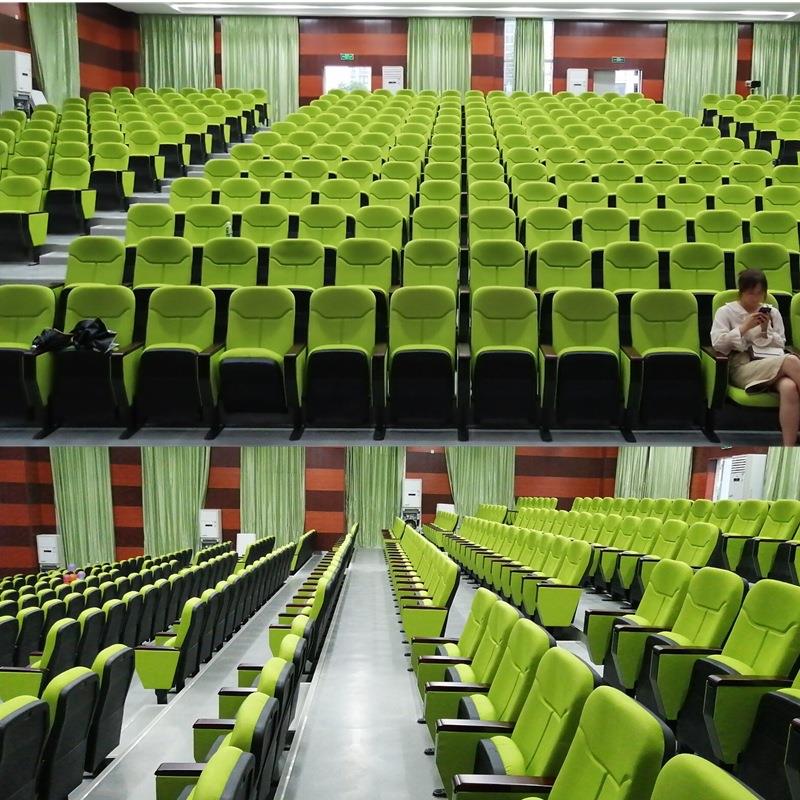 简约会议室报告厅礼堂椅电影院连排椅子学校阶梯教室可折叠座椅