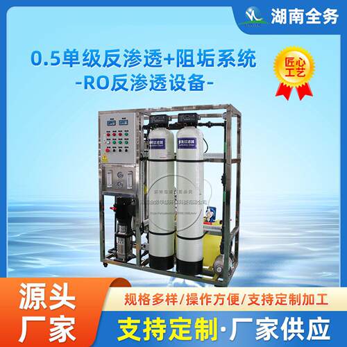 500水处理设备反渗透设备大型纯水机工业净水器商用去离子