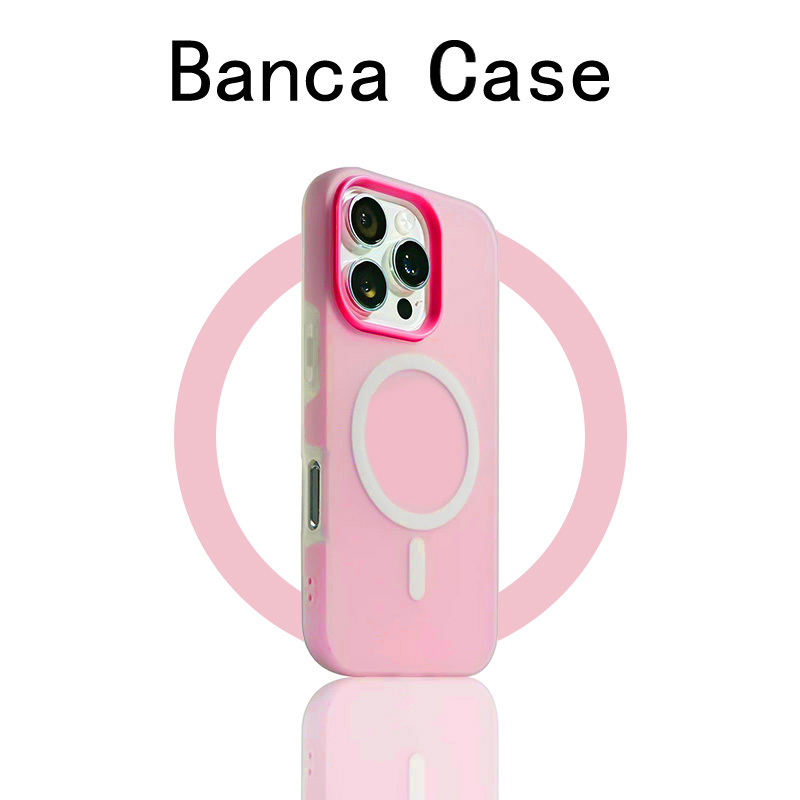 玫红色磁吸肤感果冻适用苹果16promax壳iPhone14pro新款13男女12简约11保护套小米15防摔mate70pro多巴胺