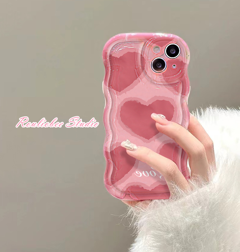 高级感少女粉色爱心vivo手机壳