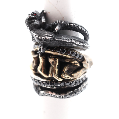 disark新品暗黑锆石手工戒指男女