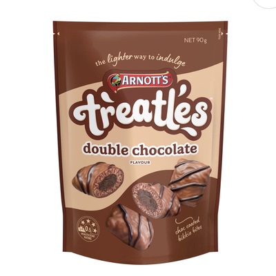 澳洲代购直邮Arnotts Treatles焦糖薄荷奶油夹心酥脆威化饼干 90g