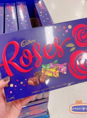 Gc4227澳代购直邮Cadbury吉百利Roses巧克力玫瑰礼盒380g进口食品