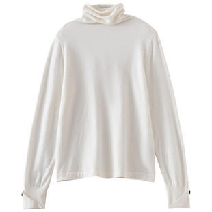 【爆米花专属】堆堆领长袖高领毛衣百搭打底衫SR205