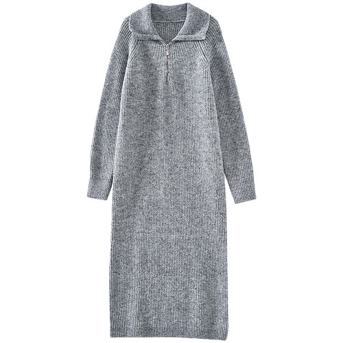 【年终大清仓】时尚宽松休闲显瘦毛衣连衣裙DQ182