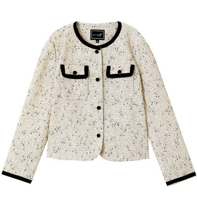 圆领高级感小香风外套女小众上衣