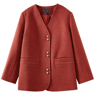 气质粗纺西装 时尚 外套CQ079 年终大清仓