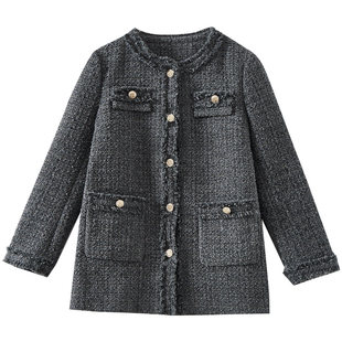 【年度大清仓】时尚粗花毛呢休闲外套WP776