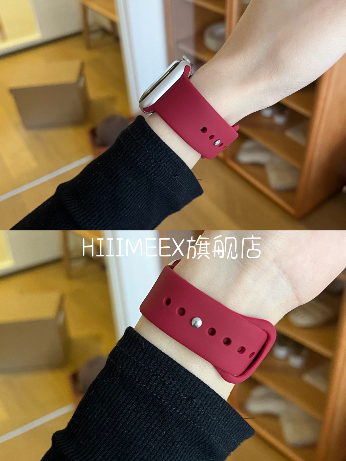 HIIIMEEX 适用苹果手表新款applewatch8运动型硅胶表带se苹果手表表带iwatchiwatch8运动新款7se表带ultra8