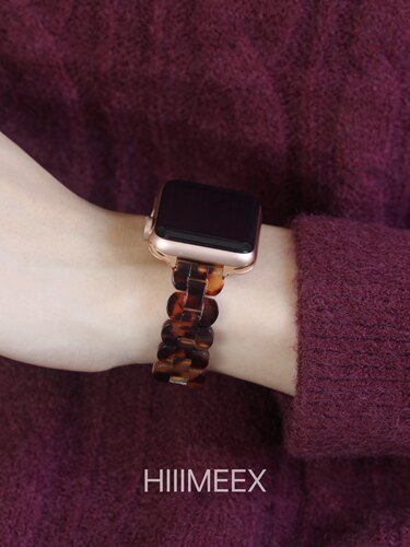 HIIIMEEX苹果iwatch7树脂女表带