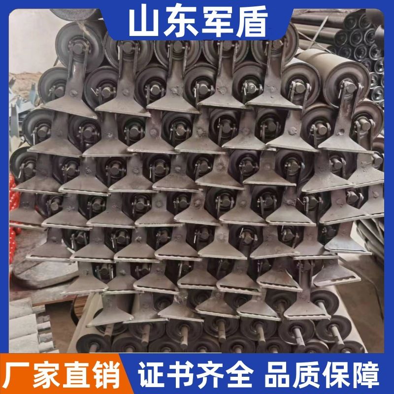 厂家多规格矿用尼龙托辊 输送带用烤漆托辊 尼龙高分子平行托辊