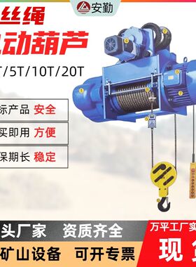 防爆低噪音钢丝绳电动葫芦3T5T10T 冶金钢丝绳起重设备电动葫芦