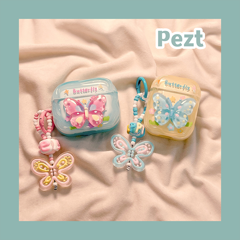 花朵立体蝴蝶耳机套少女心