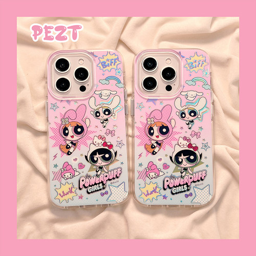 可爱手机壳飞天小女警网红