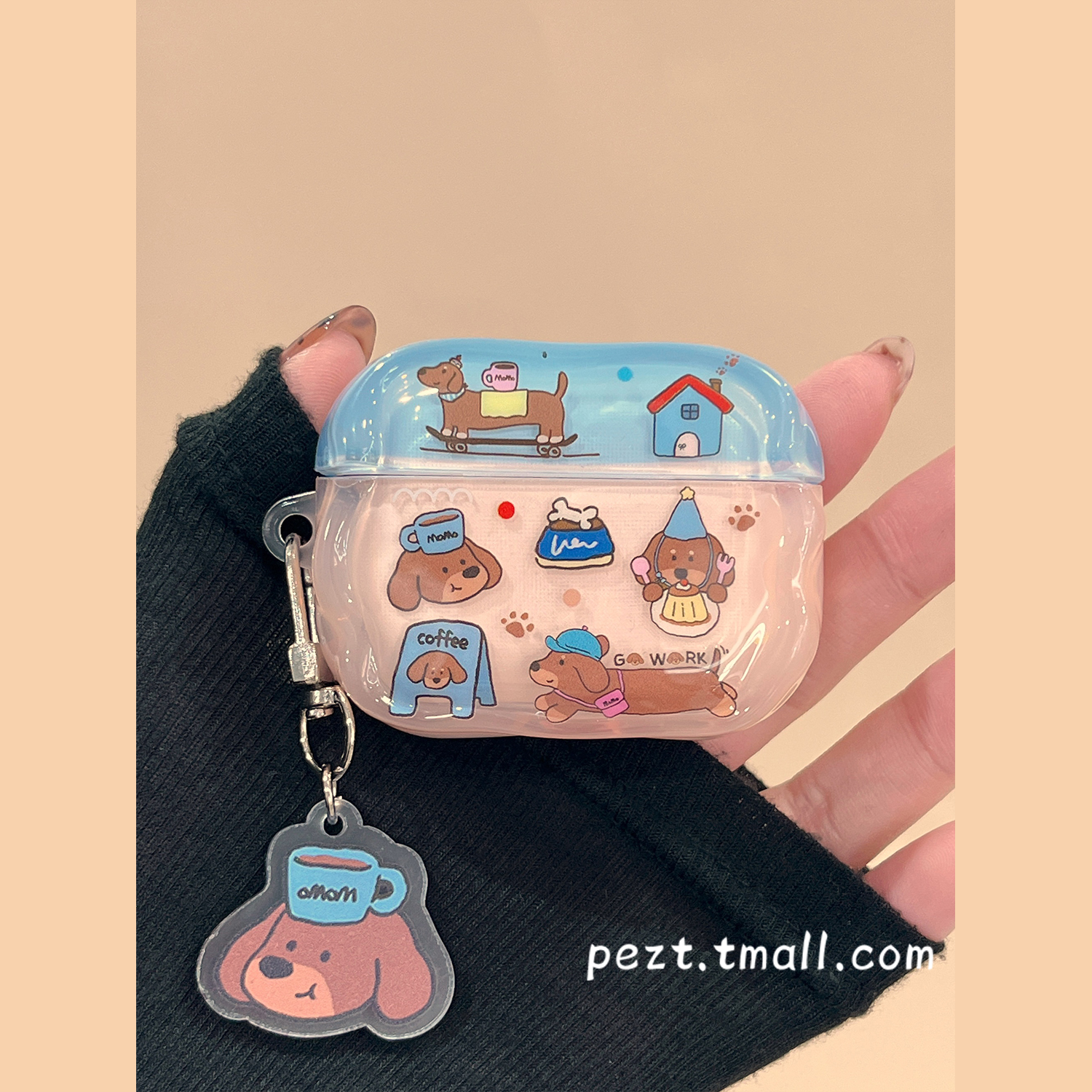 有趣可爱卡通小狗耳机套新款