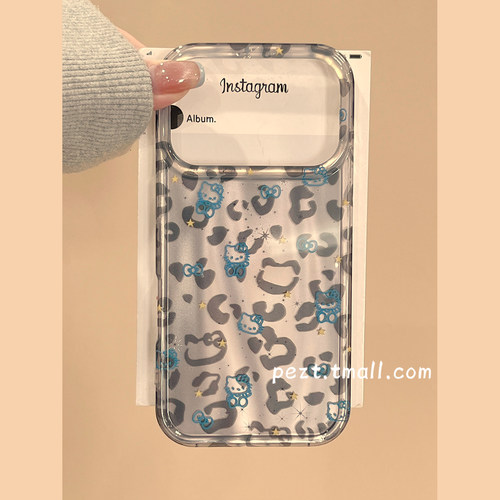 日韩风豹纹hellokitty手机壳新款