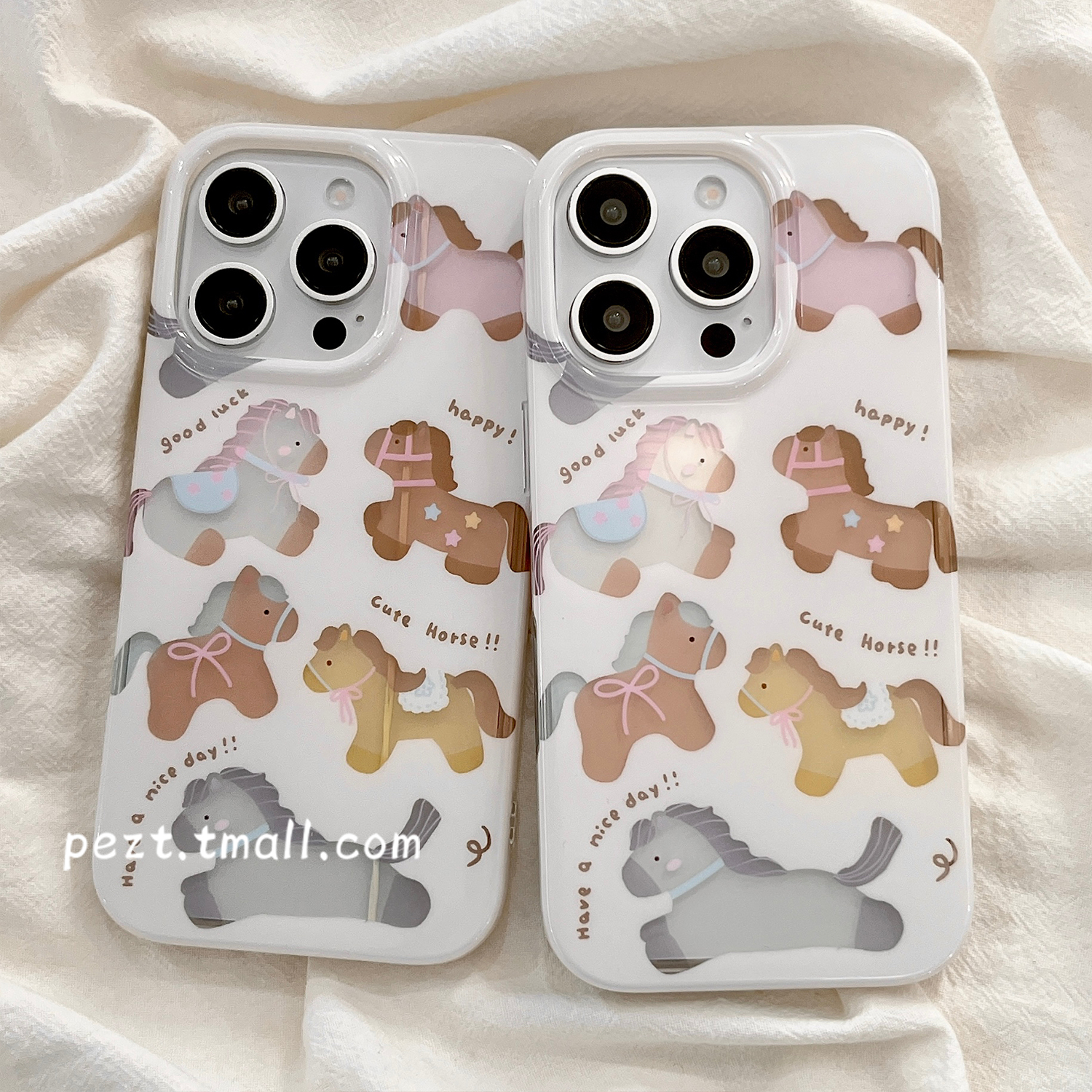 ins风可爱小马有趣的手机壳