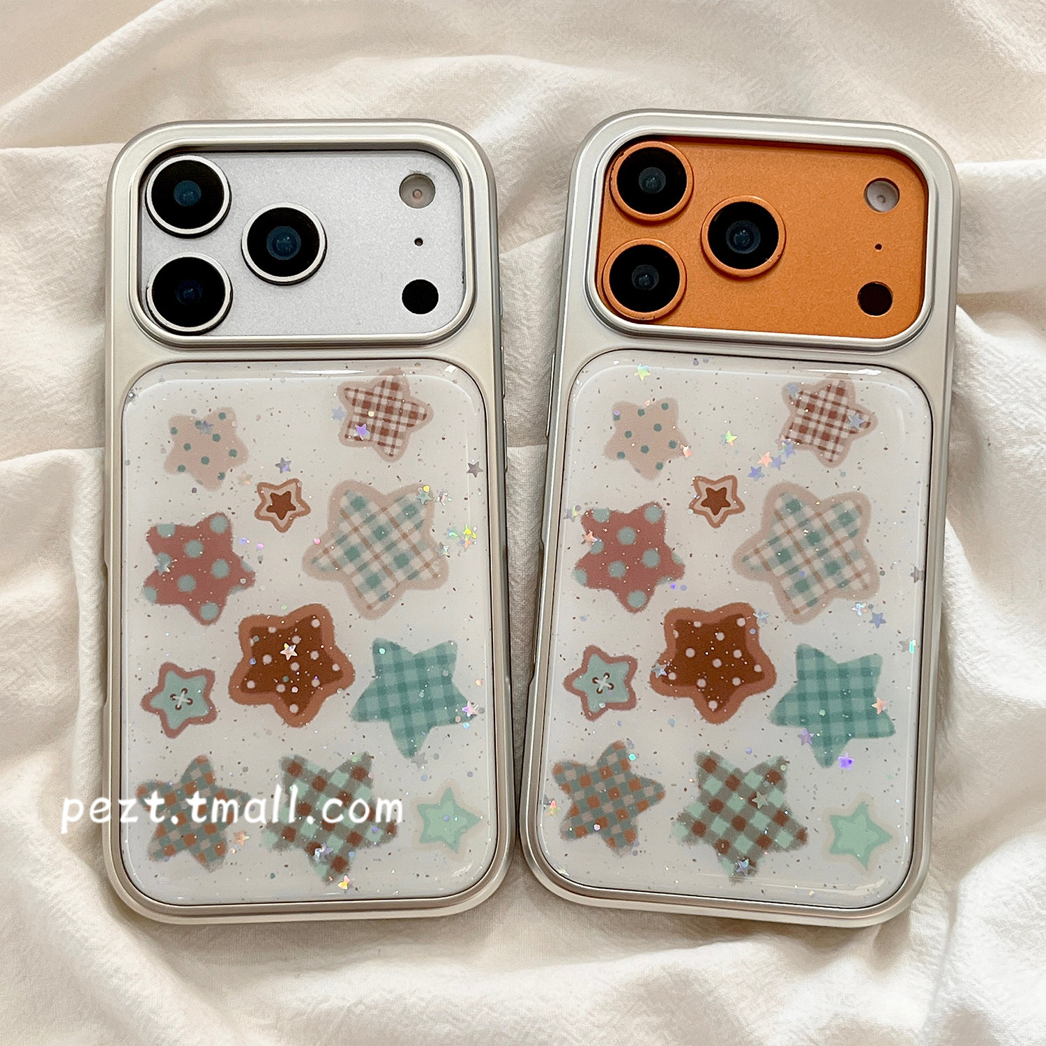 绿色格纹波点星星适用苹果17手机壳电镀iphone16promax滴胶17promax简约13新款15防摔保护套14小众16女全包硬,3C数码配件,手机保护套/壳,淘宝优惠券,粉丝福利购,淘宝优惠卷