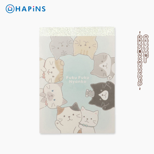 日本HAPiNS猫小本子小号便携随身迷你便签本学生A7小笔记本随手记