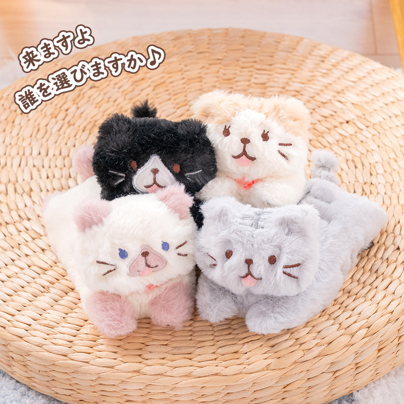 日本HAPiNS三花猫布娃娃生日女生小猫咪玩偶送女友玩偶可爱礼物