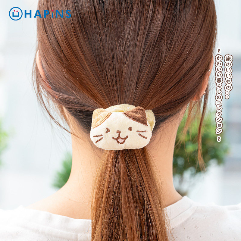 【猫头简约头绳】日本HAPiNS可爱高弹力皮筋女扎头发绳发圈丸子头