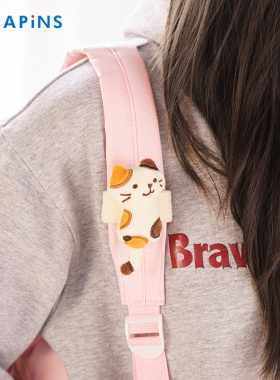 日本HAPiNS女生礼物挂件书包小挂件公仔玩偶帆布包汽车安全带装饰