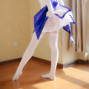 CD伪娘黑丝袜用品女装 大佬男80cm长筒白丝高筒185加长攻速过膝袜