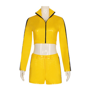 杀死比尔cos服TheBride比尔新娘黄色套装cosplay万圣节扮演服