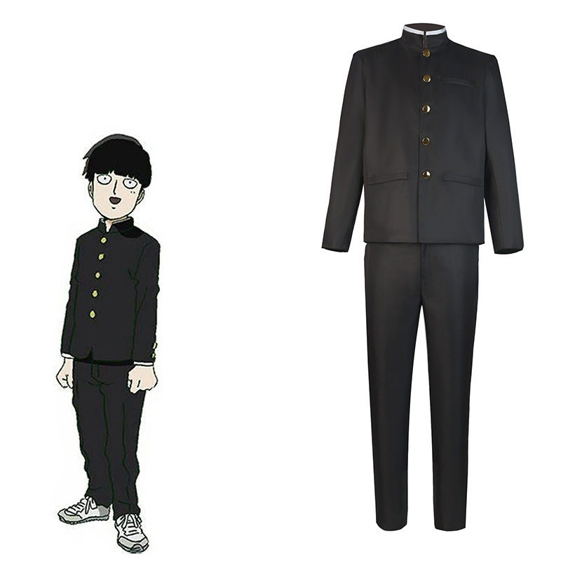 现货动漫工厂cos男装灵能百分百路人超能100影山茂夫cos服