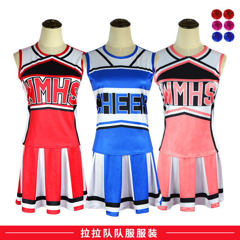 万圣节跨境新款cos服足球宝贝啦啦队服女舞台表演演出体操制服装