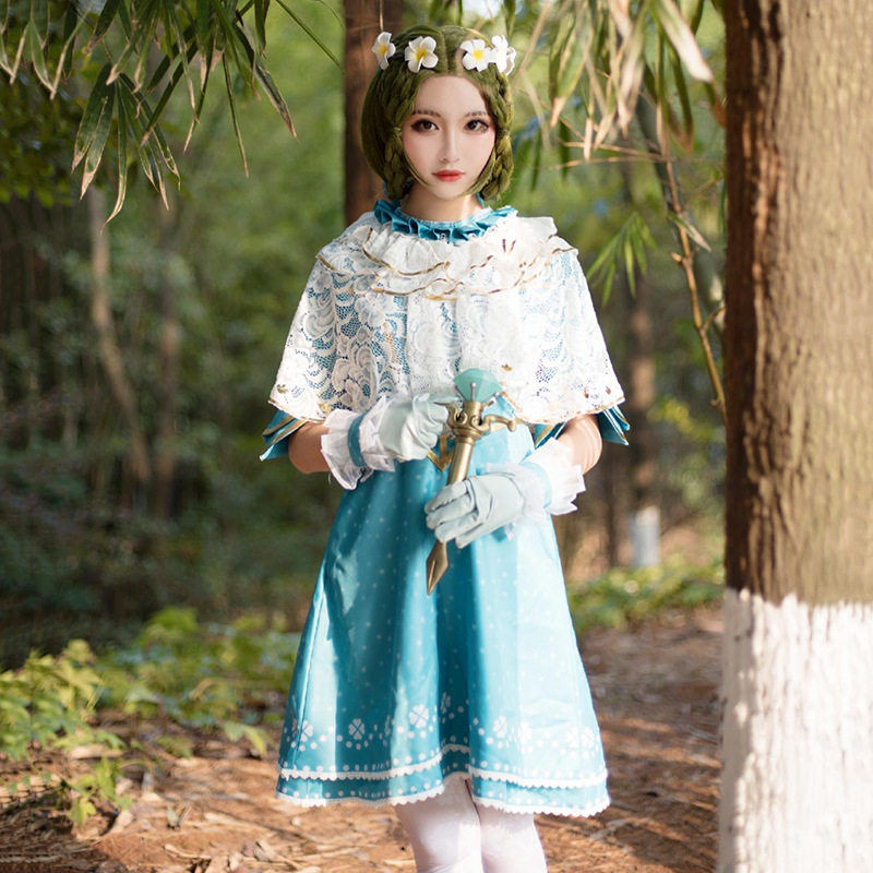 第五人格医生往昔COS服 艾米丽COSPLAY衣服装 动漫假发鞋针筒全套图片