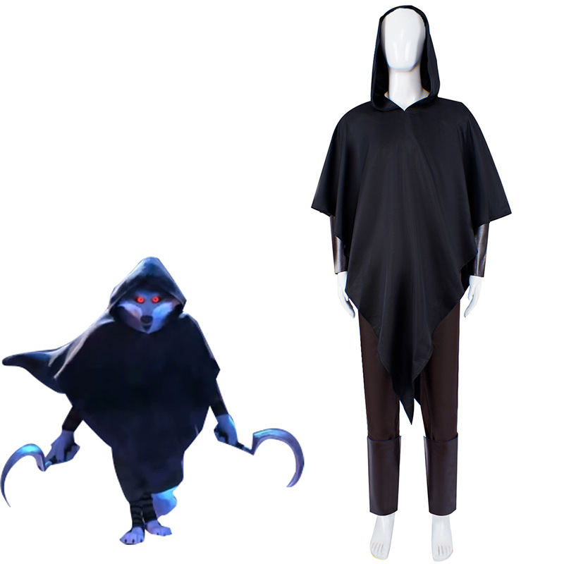现货电影同款穿靴子的猫2cos死神狼cosplay服装男角色扮演