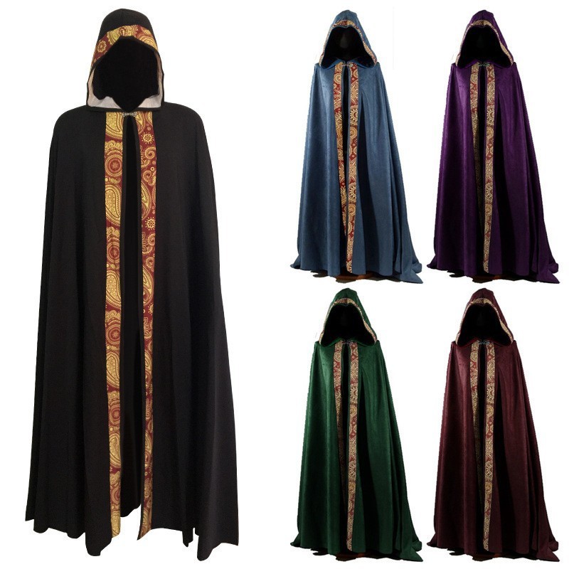 星之缘中世纪教堂神职人员宽松礼服斗篷披风金边5色长斗篷现货