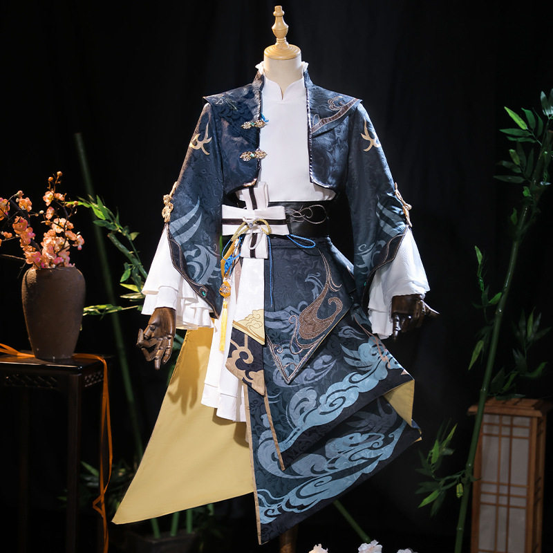 原神cos细雨行秋cosplay男装同人衍生服古风日常全套游戏